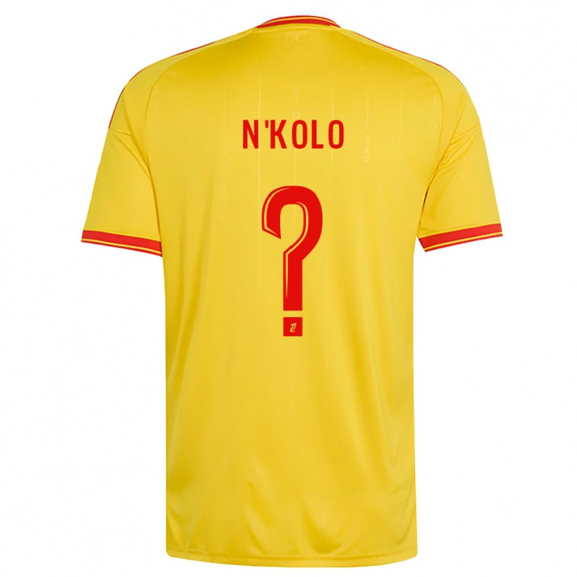 Danxen Femme Maillot Pierre N'kolo #0 Or Orange Rouge Tenues Domicile 2026/27 T-Shirt