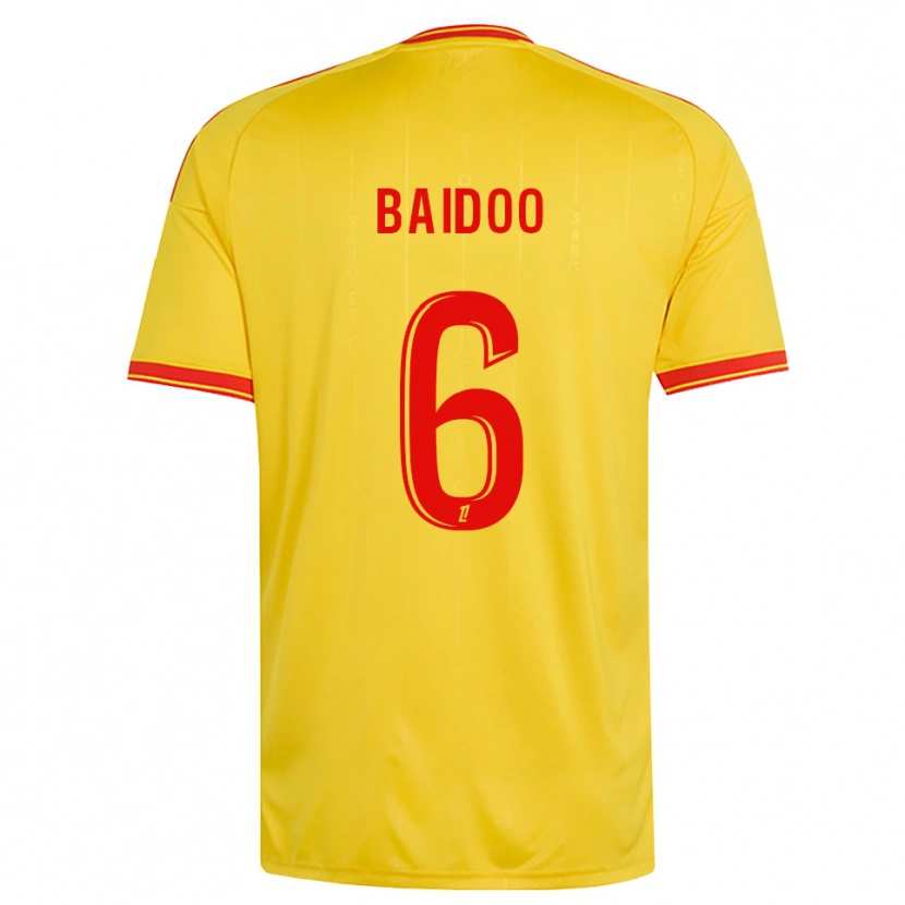 Danxen Femme Maillot Samson Baidoo #6 Or Orange Rouge Tenues Domicile 2026/27 T-Shirt