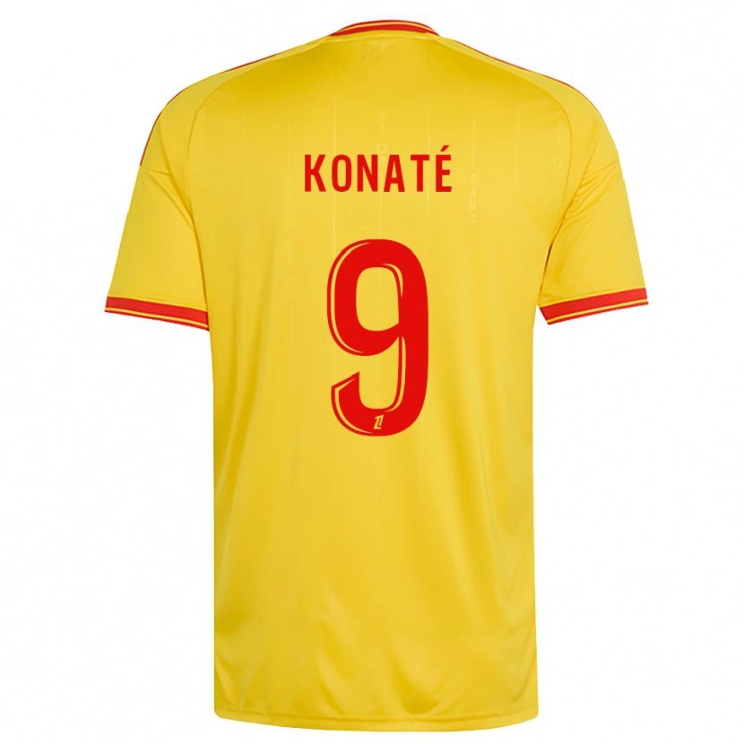 Danxen Femme Maillot Seybou Konaté #9 Or Orange Rouge Tenues Domicile 2026/27 T-Shirt