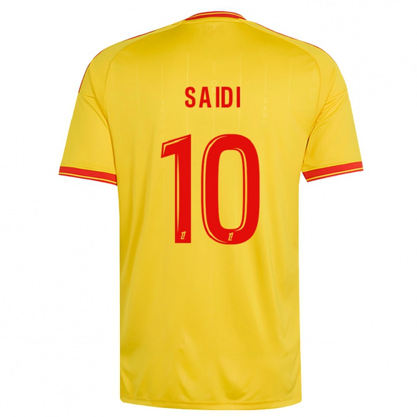 Danxen Femme Maillot Kahissa Saïdi #10 Or Orange Rouge Tenues Domicile 2026/27 T-Shirt