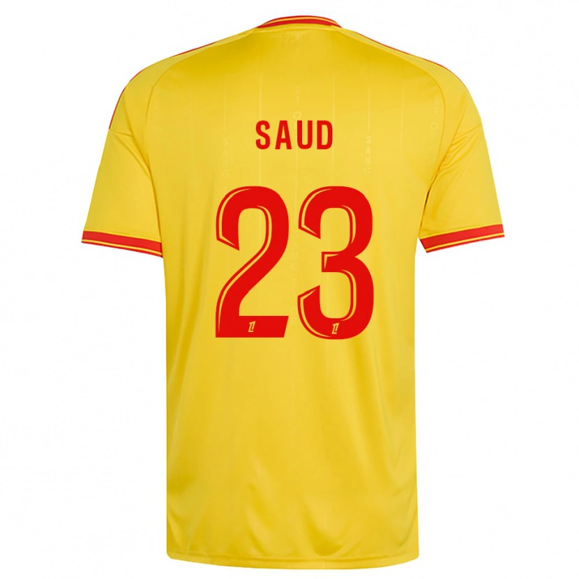 Danxen Femme Maillot Saud Abdulhamid #23 Or Orange Rouge Tenues Domicile 2026/27 T-Shirt