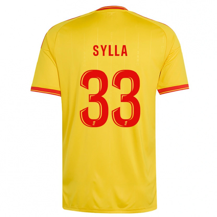 Danxen Femme Maillot Fodé Sylla #33 Or Orange Rouge Tenues Domicile 2026/27 T-Shirt