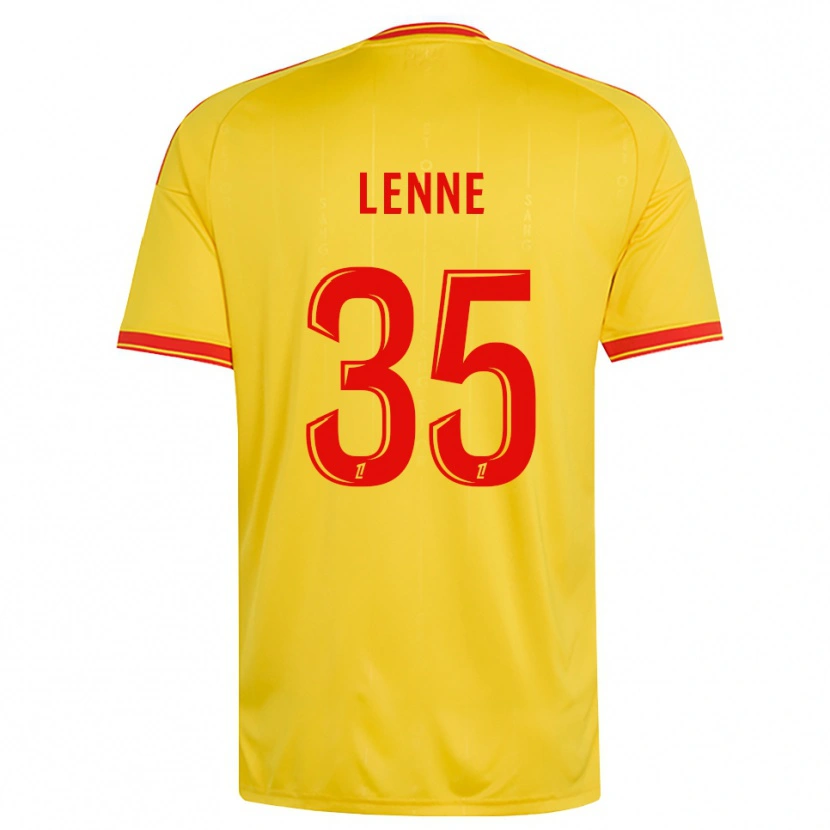 Danxen Femme Maillot Oscar Lenne #35 Or Orange Rouge Tenues Domicile 2026/27 T-Shirt