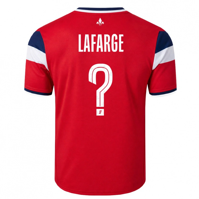 Danxen Femme Maillot Gabriel Lafarge #0 Rouge Blanc Bleu Royal Tenues Domicile 2026/27 T-Shirt