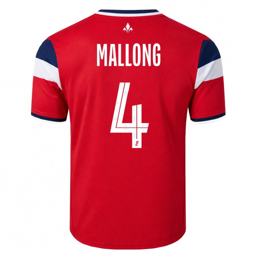 Danxen Femme Maillot Raphaël Mallong #4 Rouge Blanc Bleu Royal Tenues Domicile 2026/27 T-Shirt