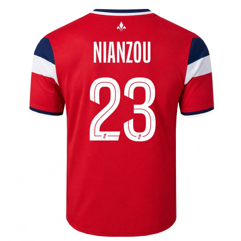 Danxen Femme Maillot Tanguy Nianzou #23 Rouge Blanc Bleu Royal Tenues Domicile 2026/27 T-Shirt