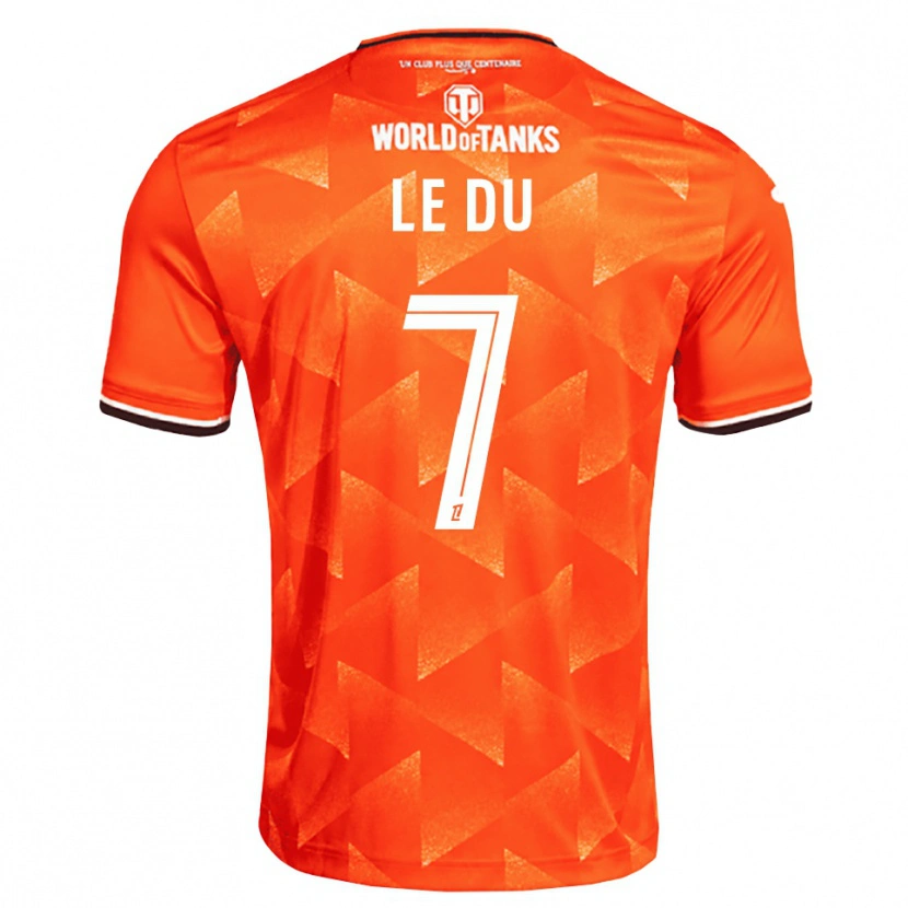 Danxen Femme Maillot Océane Le Du #7 Orange Blanc Noir Tenues Domicile 2026/27 T-Shirt