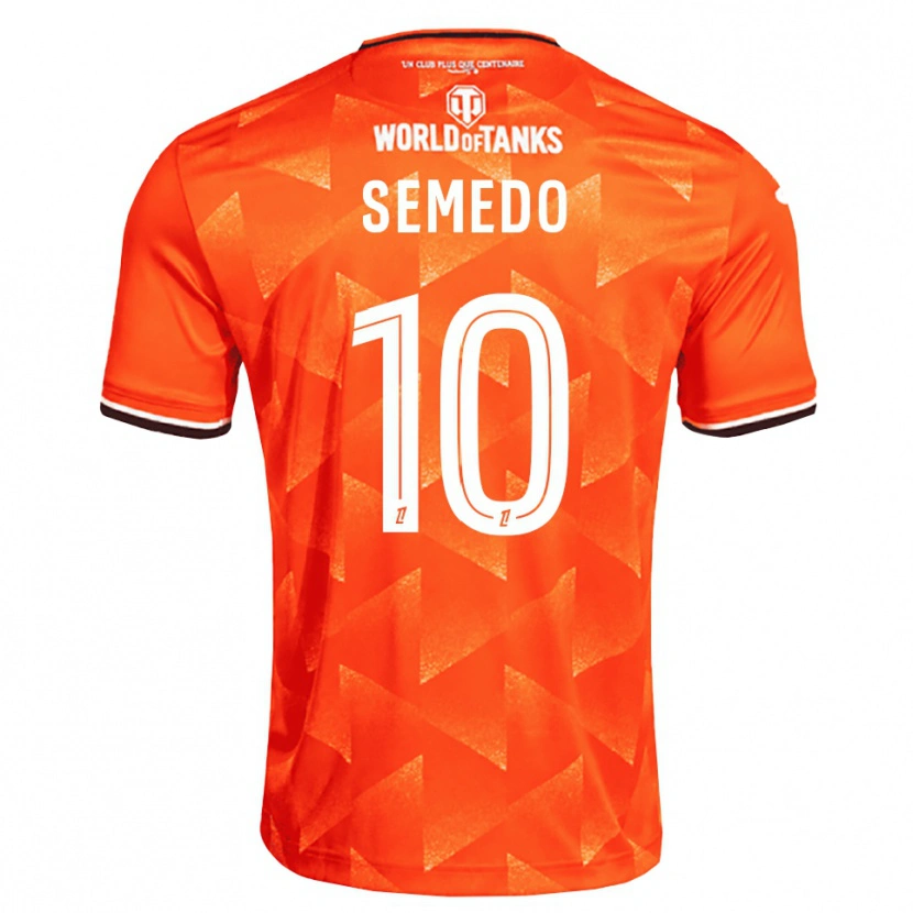 Danxen Femme Maillot Daniel Semedo #10 Orange Blanc Noir Tenues Domicile 2026/27 T-Shirt