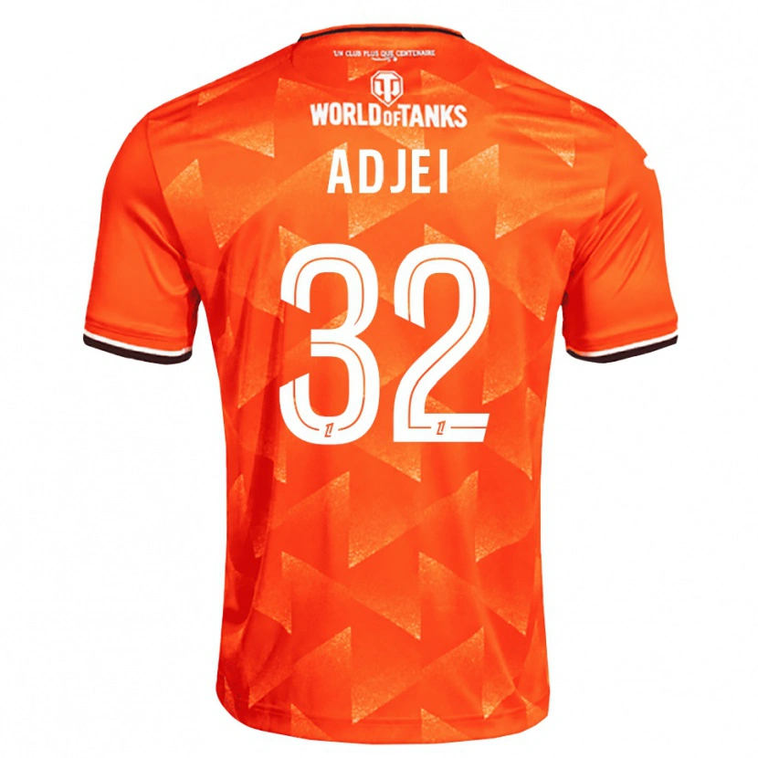 Danxen Femme Maillot Nathaniel Adjei #32 Orange Blanc Noir Tenues Domicile 2026/27 T-Shirt