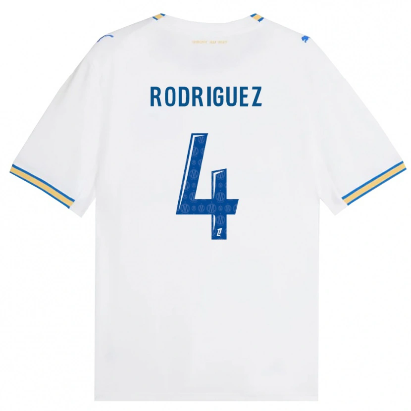 Danxen Femme Maillot Ruben Rodriguez #4 Bleu Dodger Blanc Tenues Domicile 2026/27 T-Shirt
