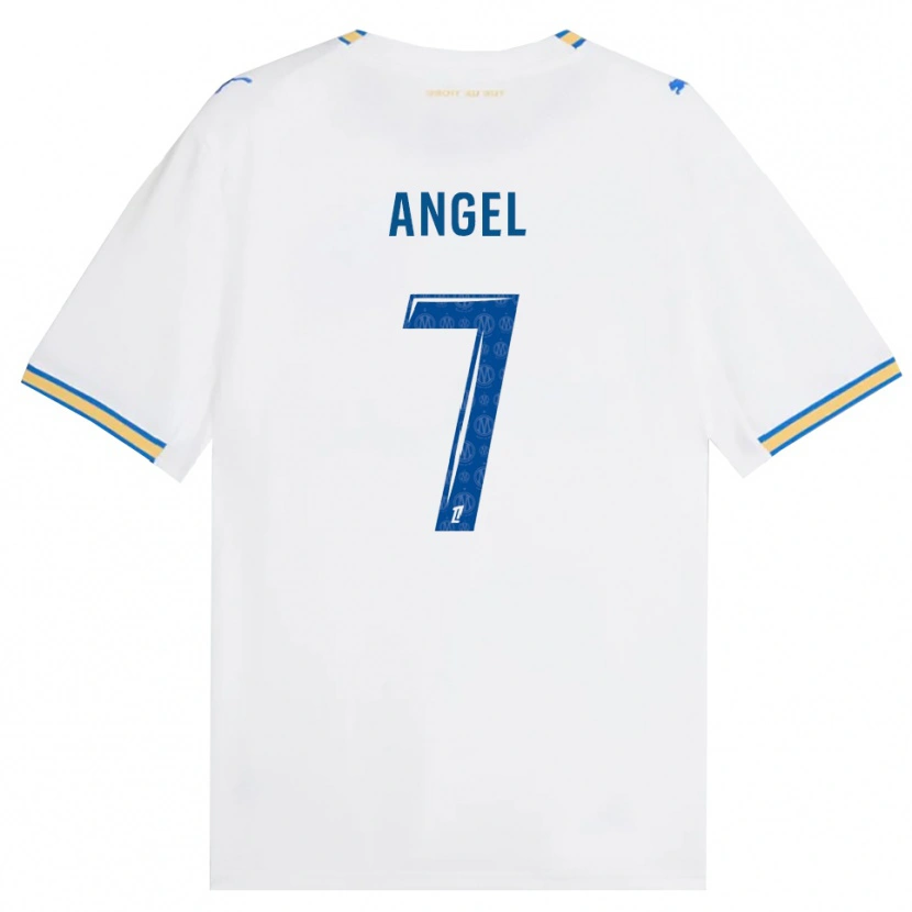 Danxen Femme Maillot Angel Gomes #7 Bleu Dodger Blanc Tenues Domicile 2026/27 T-Shirt