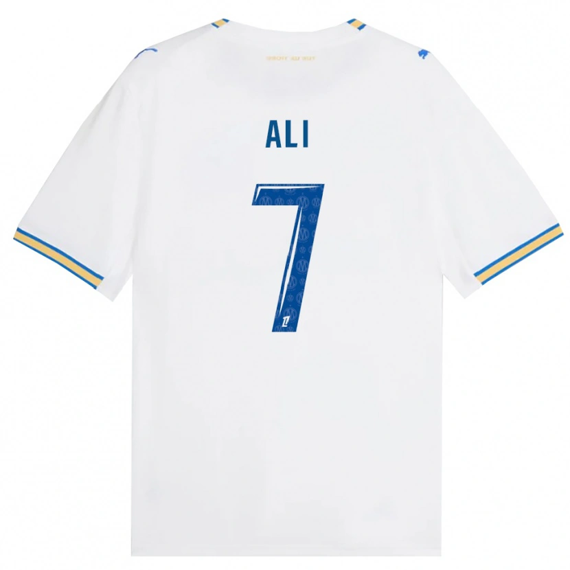 Danxen Femme Maillot Azhar Ali #7 Bleu Dodger Blanc Tenues Domicile 2026/27 T-Shirt