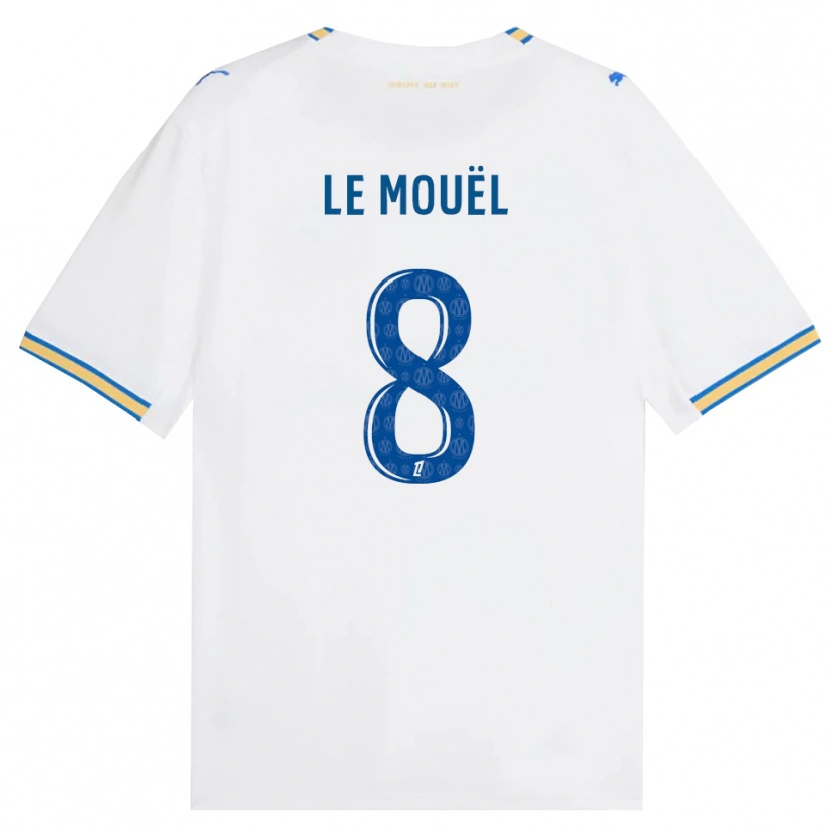 Danxen Femme Maillot Margaux Le Mouël #8 Bleu Dodger Blanc Tenues Domicile 2026/27 T-Shirt