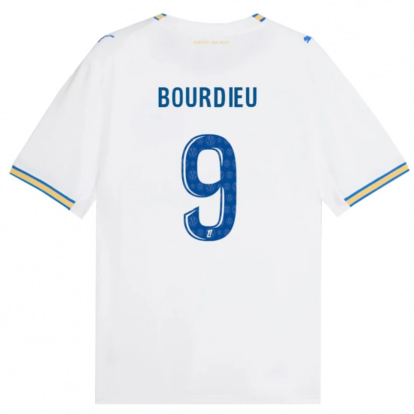 Danxen Femme Maillot Mathilde Bourdieu #9 Bleu Dodger Blanc Tenues Domicile 2026/27 T-Shirt