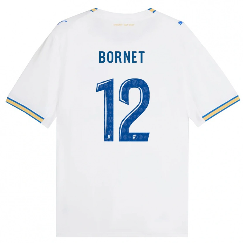 Danxen Femme Maillot Camille Bornet #12 Bleu Dodger Blanc Tenues Domicile 2026/27 T-Shirt