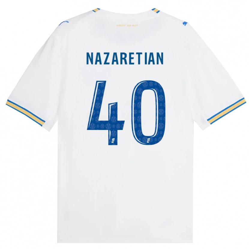 Danxen Femme Maillot Manuel Nazaretian #40 Bleu Dodger Blanc Tenues Domicile 2026/27 T-Shirt