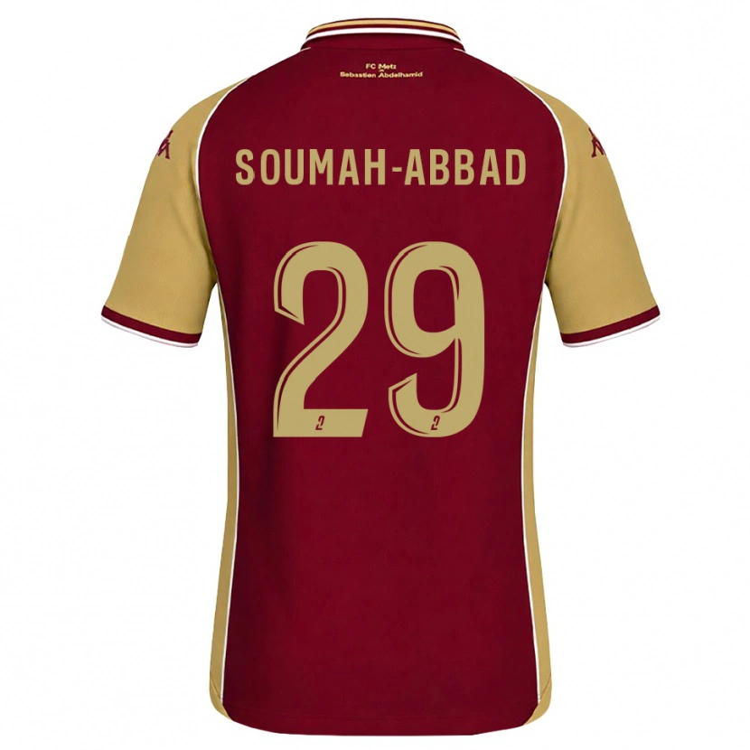 Danxen Femme Maillot Édouard Soumah-Abbad #29 Goldenrod Rouge Foncé Tenues Domicile 2026/27 T-Shirt