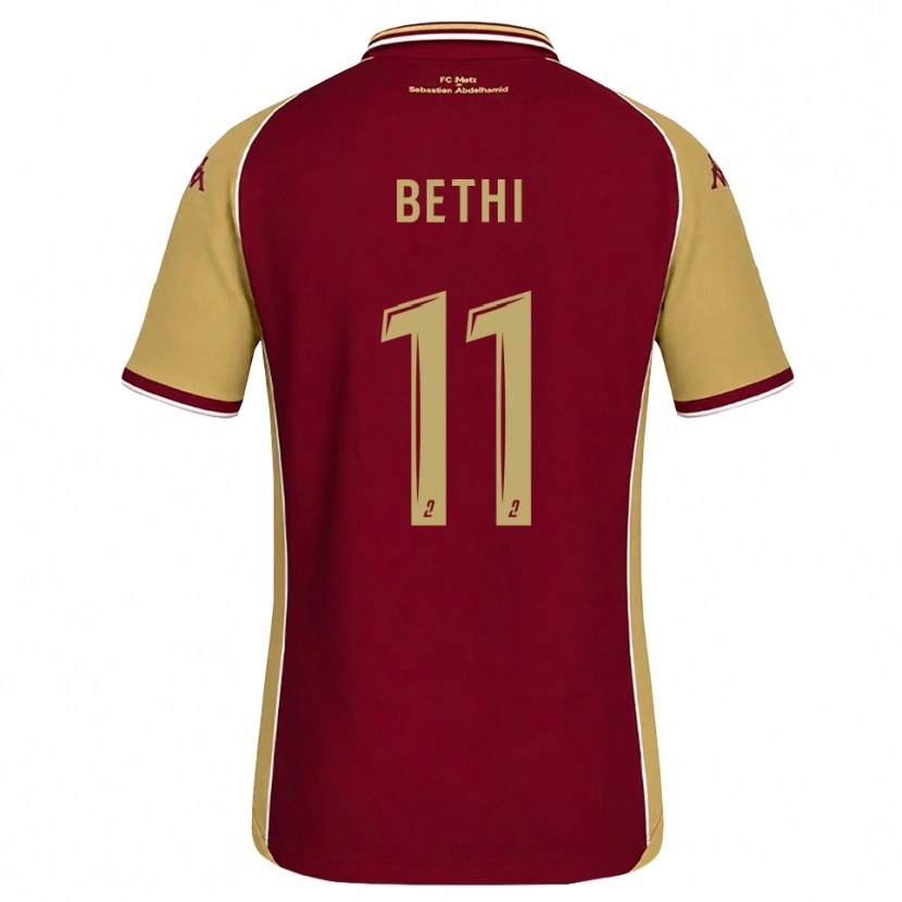 Danxen Femme Maillot Mélissa Bethi #11 Goldenrod Rouge Foncé Tenues Domicile 2026/27 T-Shirt