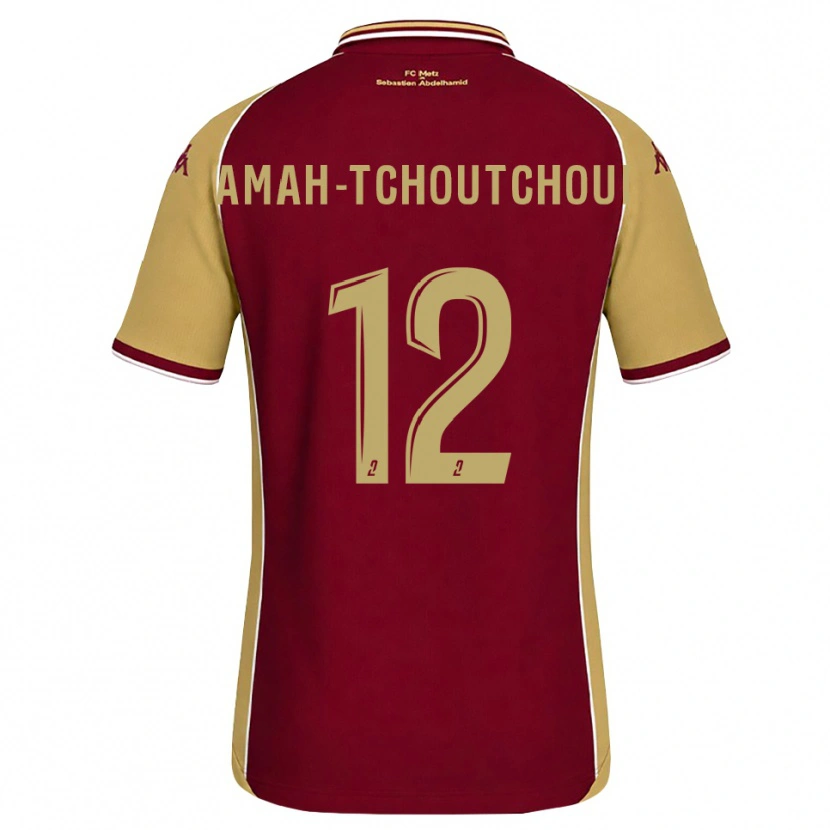 Danxen Femme Maillot Marco Amah-Tchoutchoui #12 Goldenrod Rouge Foncé Tenues Domicile 2026/27 T-Shirt