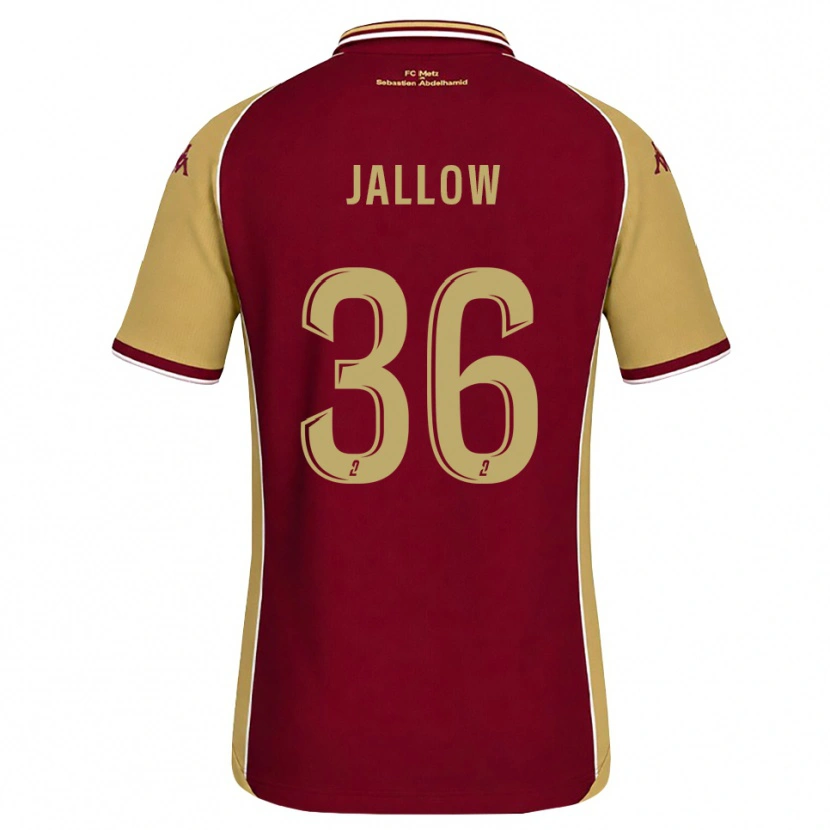 Danxen Femme Maillot Ablie Jallow #36 Goldenrod Rouge Foncé Tenues Domicile 2026/27 T-Shirt
