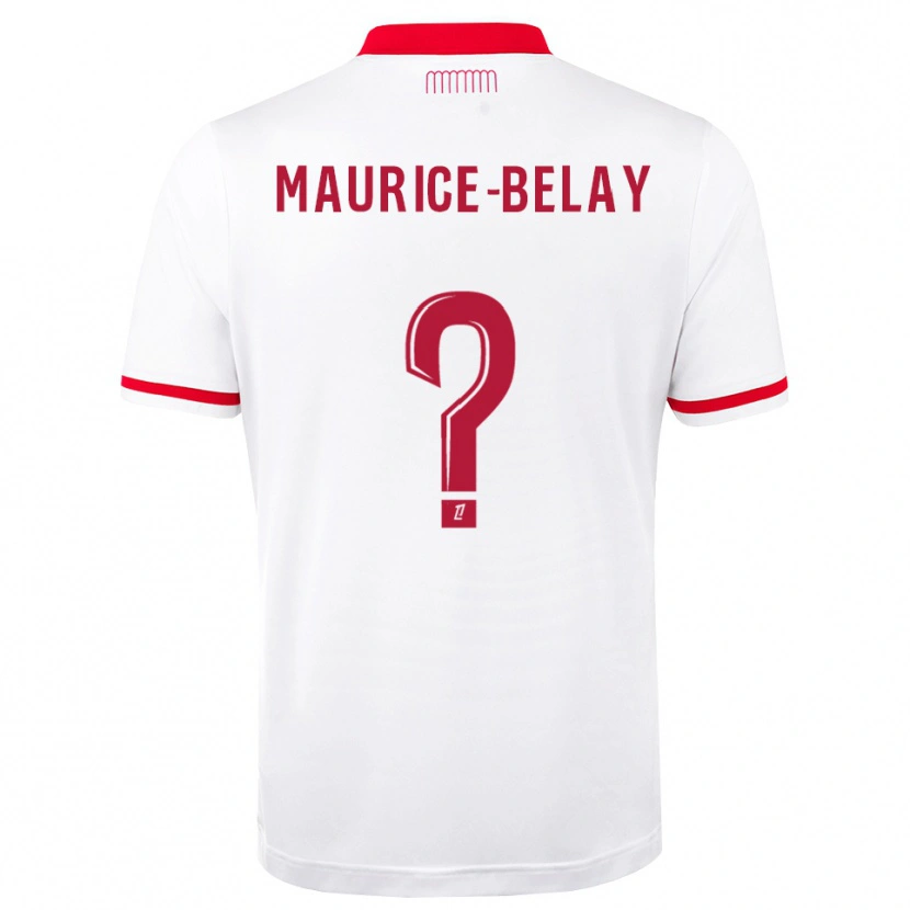 Danxen Femme Maillot Dwayne Maurice-Belay #0 Rouge Blanc Tenues Domicile 2026/27 T-Shirt