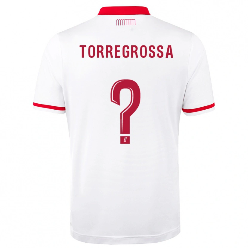 Danxen Femme Maillot Hugo Torregrossa #0 Rouge Blanc Tenues Domicile 2026/27 T-Shirt