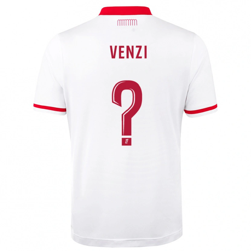 Danxen Femme Maillot John Venzi #0 Rouge Blanc Tenues Domicile 2026/27 T-Shirt