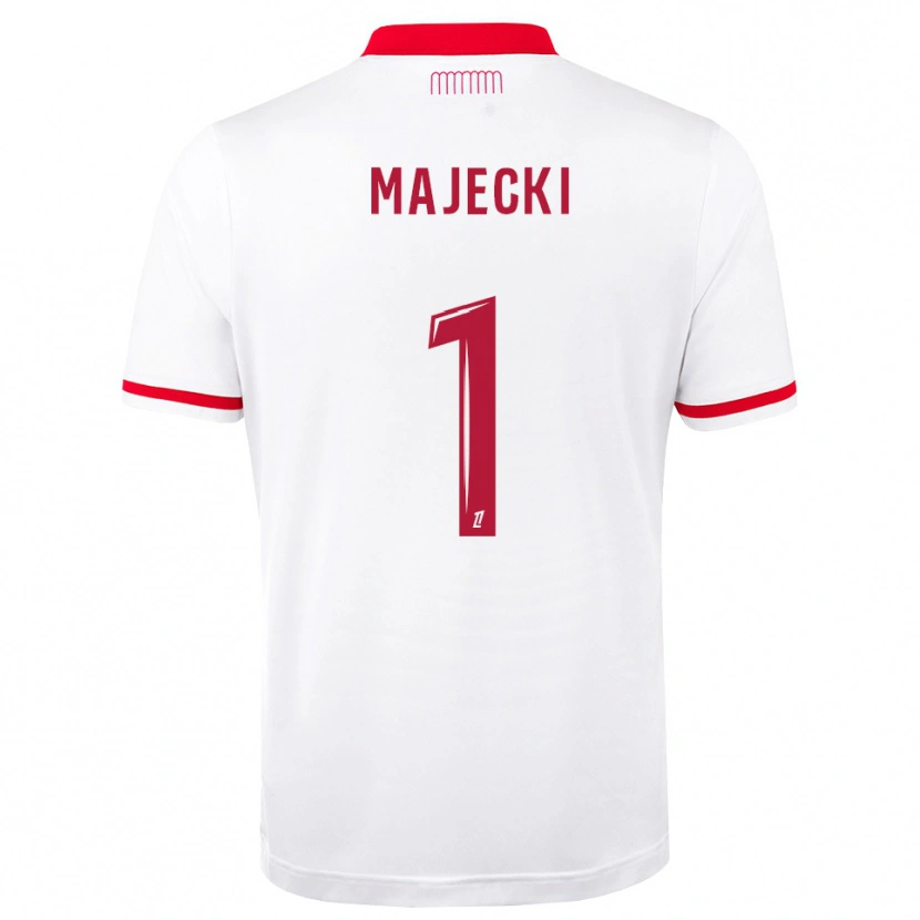 Danxen Femme Maillot Radoslaw Majecki #1 Rouge Blanc Tenues Domicile 2026/27 T-Shirt