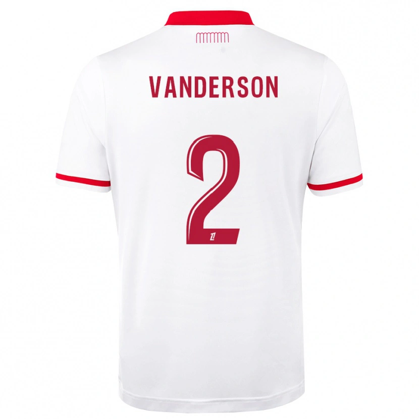 Danxen Femme Maillot Vanderson De Oliveira Campos #2 Rouge Blanc Tenues Domicile 2026/27 T-Shirt