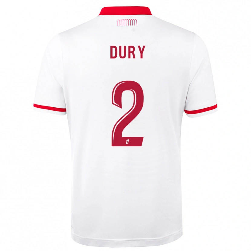 Danxen Femme Maillot Eloan Dury #2 Rouge Blanc Tenues Domicile 2026/27 T-Shirt