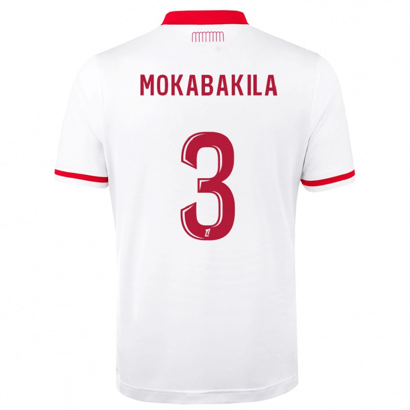 Danxen Femme Maillot Nick Mokabakila #3 Rouge Blanc Tenues Domicile 2026/27 T-Shirt