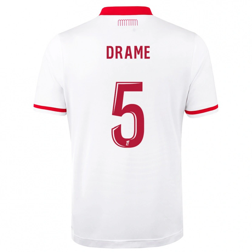 Danxen Femme Maillot Massiremba Dramé #5 Rouge Blanc Tenues Domicile 2026/27 T-Shirt