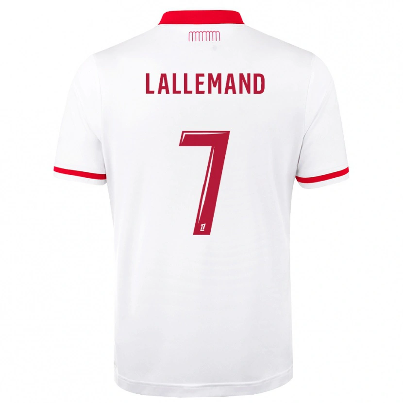 Danxen Femme Maillot Nassim Lallemand #7 Rouge Blanc Tenues Domicile 2026/27 T-Shirt