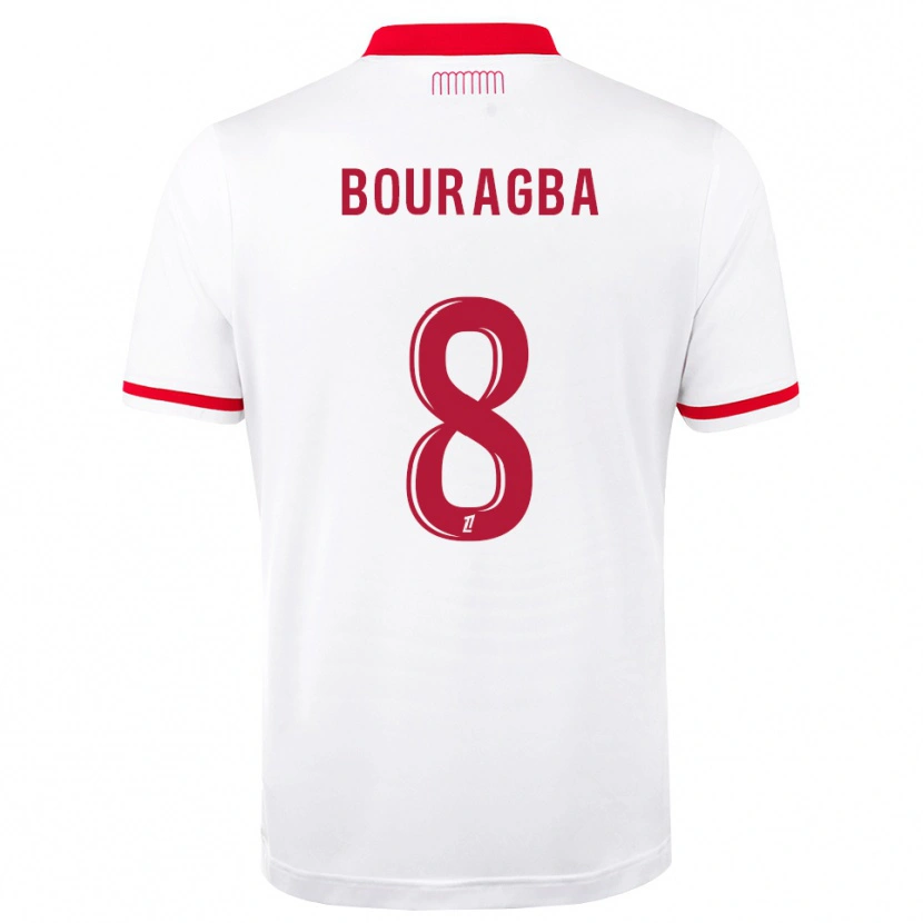 Danxen Femme Maillot Ouanis Bouragba #8 Rouge Blanc Tenues Domicile 2026/27 T-Shirt