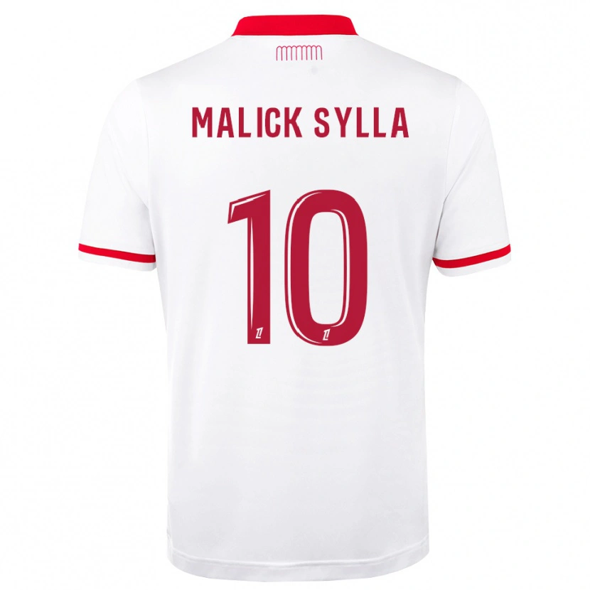 Danxen Femme Maillot Malick Sylla #10 Rouge Blanc Tenues Domicile 2026/27 T-Shirt