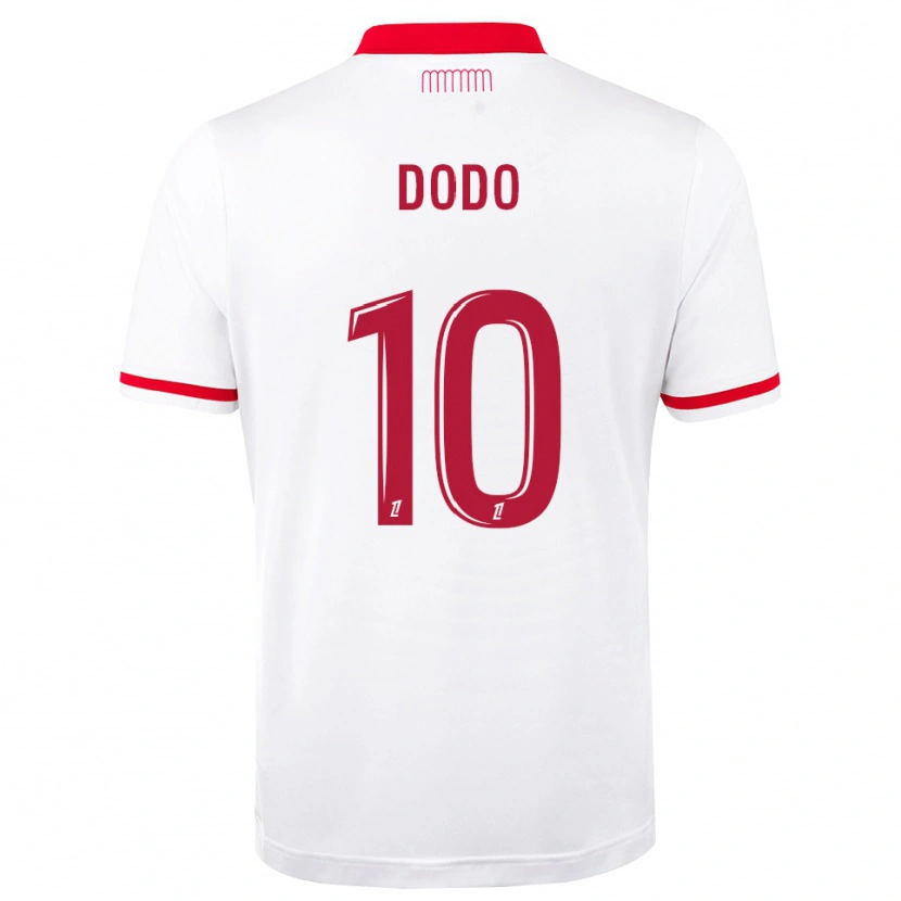 Danxen Femme Maillot Yannick Dodo #10 Rouge Blanc Tenues Domicile 2026/27 T-Shirt