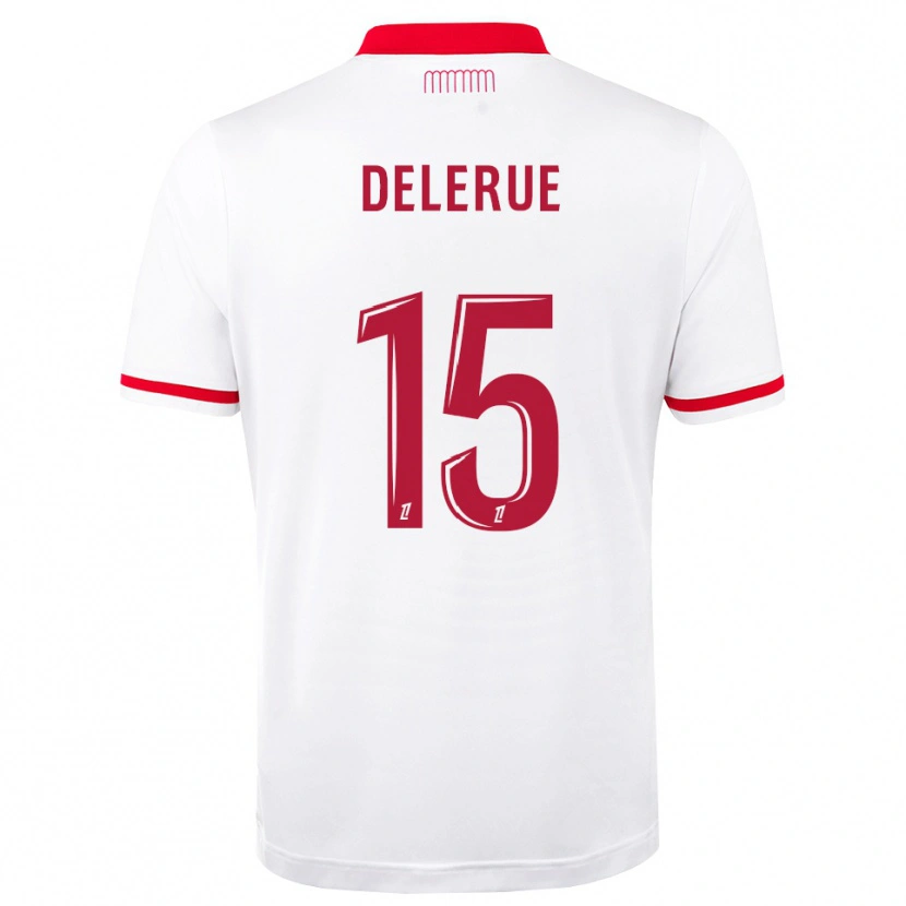 Danxen Femme Maillot Frank Delerue #15 Rouge Blanc Tenues Domicile 2026/27 T-Shirt