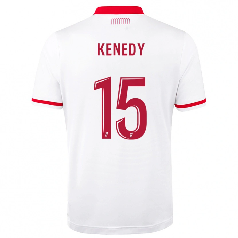 Danxen Femme Maillot Kenedy #15 Rouge Blanc Tenues Domicile 2026/27 T-Shirt
