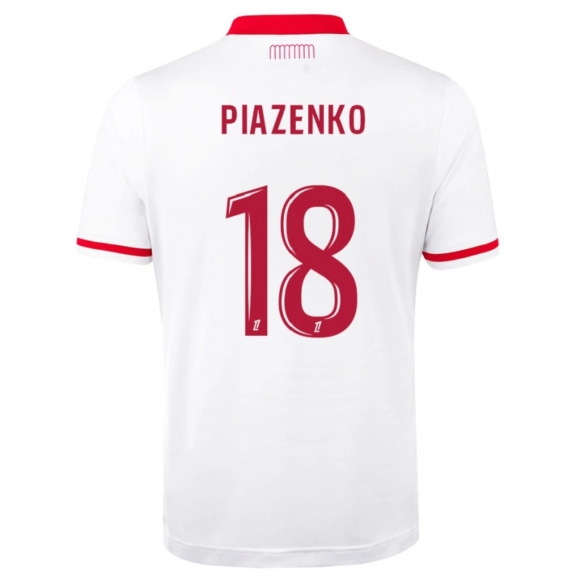 Danxen Femme Maillot Rodion Piazenko #18 Rouge Blanc Tenues Domicile 2026/27 T-Shirt