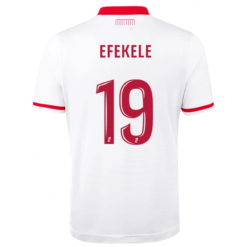 Danxen Femme Maillot Malamine Efekele #19 Rouge Blanc Tenues Domicile 2026/27 T-Shirt