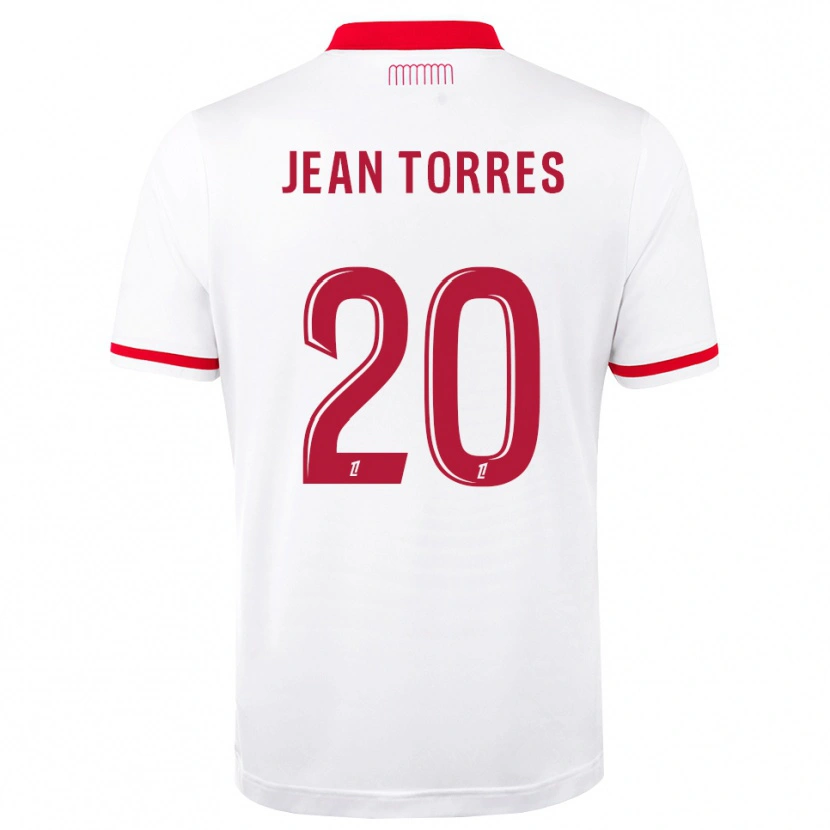 Danxen Femme Maillot Jean Torres #20 Rouge Blanc Tenues Domicile 2026/27 T-Shirt