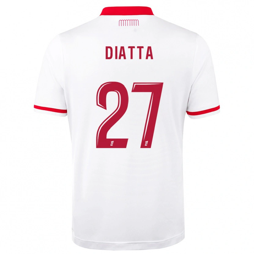 Danxen Femme Maillot Krépin Diatta #27 Rouge Blanc Tenues Domicile 2026/27 T-Shirt