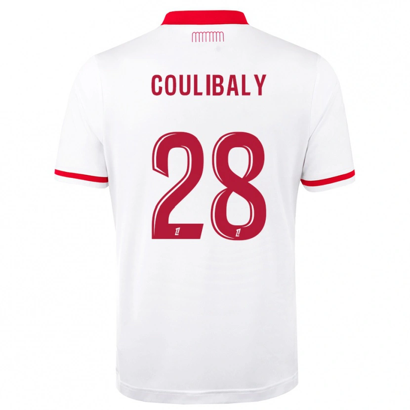 Danxen Femme Maillot Mamadou Coulibaly #28 Rouge Blanc Tenues Domicile 2026/27 T-Shirt