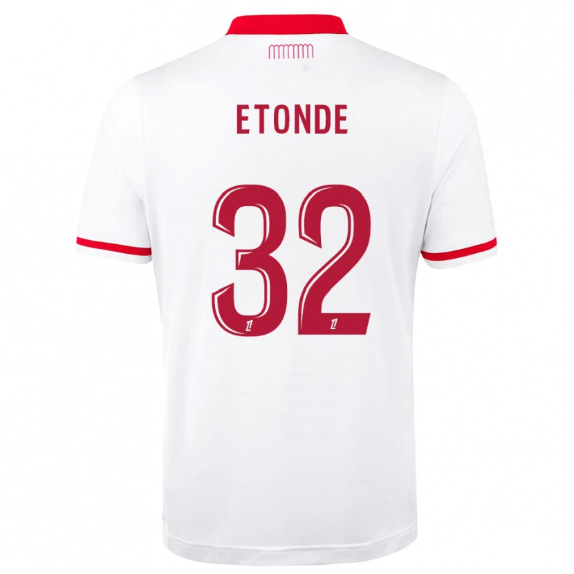Danxen Femme Maillot Romaric Etonde #32 Rouge Blanc Tenues Domicile 2026/27 T-Shirt