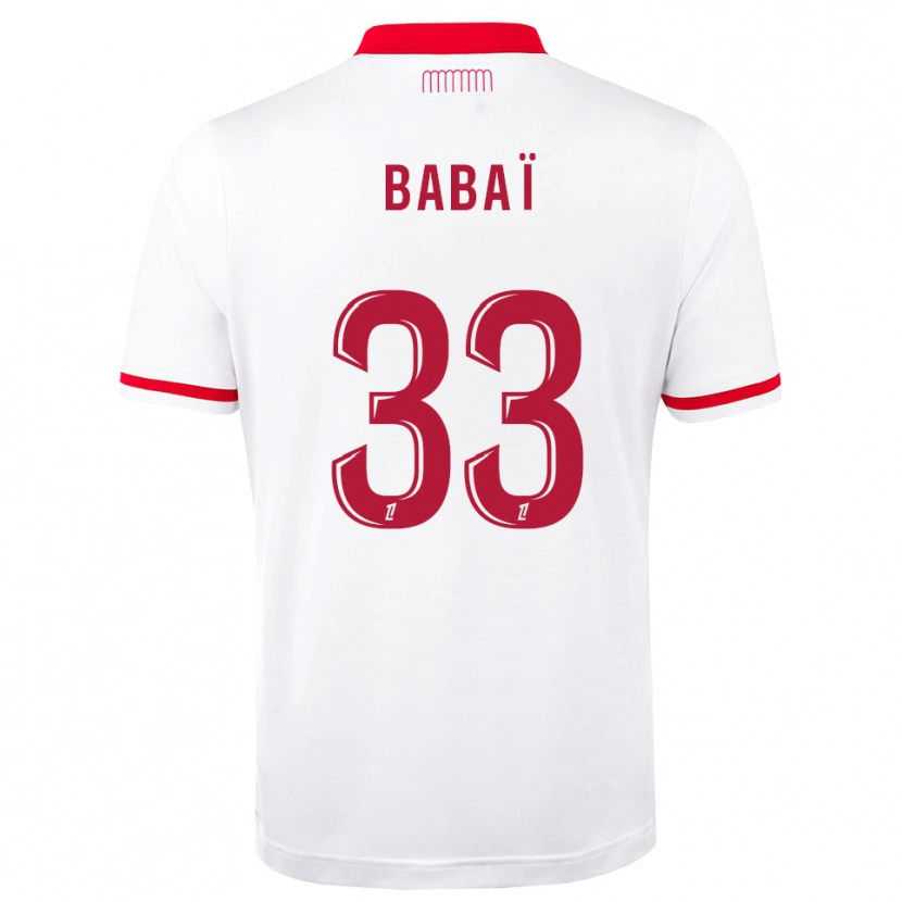 Danxen Femme Maillot Nazim Babaï #33 Rouge Blanc Tenues Domicile 2026/27 T-Shirt
