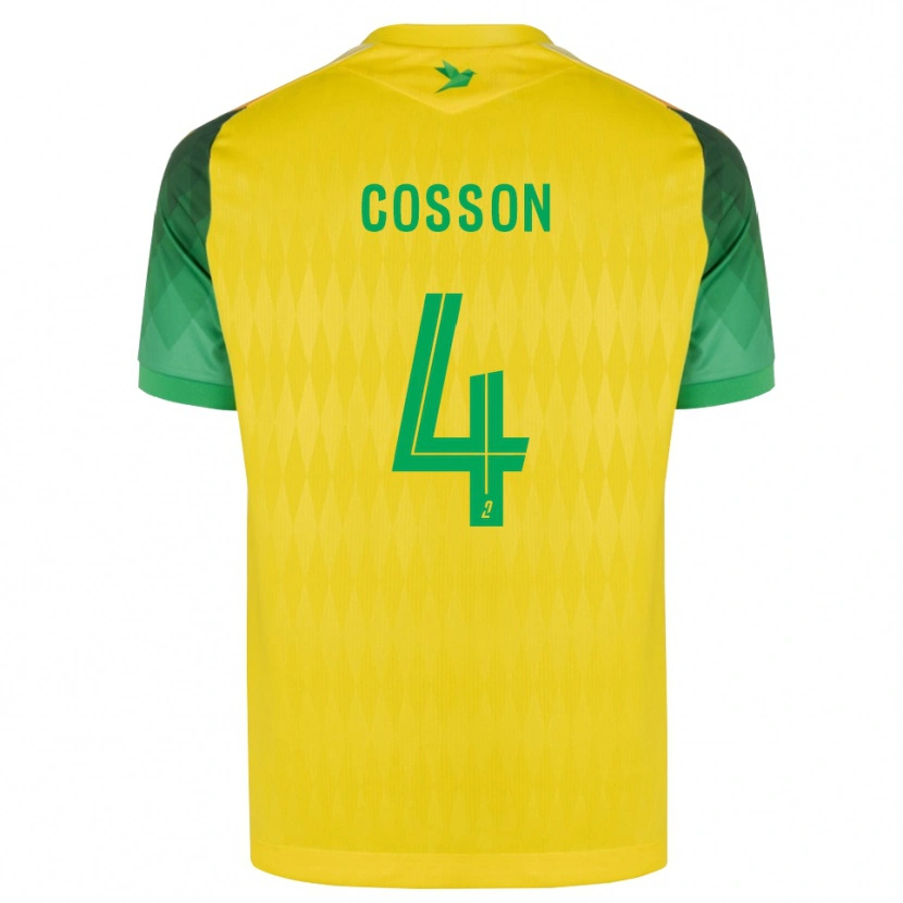 Danxen Femme Maillot Maureen Cosson #4 Jaune Vert Rouge Tenues Domicile 2026/27 T-Shirt