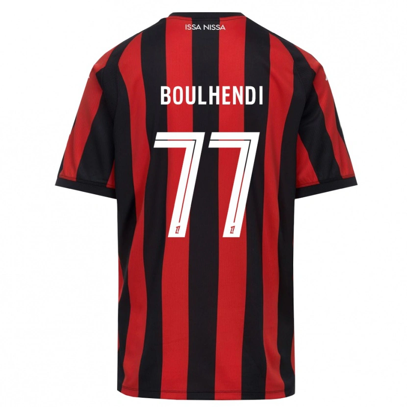 Danxen Femme Maillot Teddy Boulhendi #77 Rouge Noir Blanc Tenues Domicile 2026/27 T-Shirt