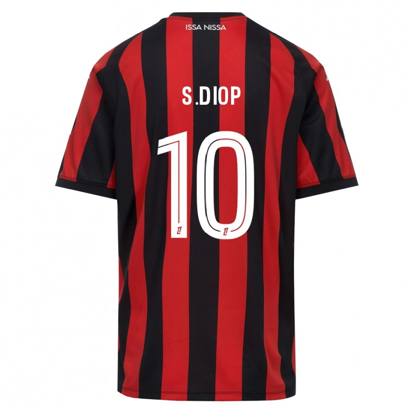Danxen Femme Maillot Sofiane Diop #10 Rouge Noir Blanc Tenues Domicile 2026/27 T-Shirt