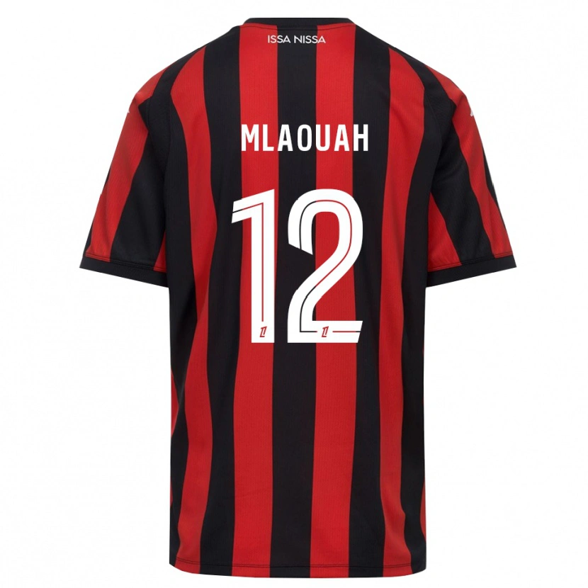 Danxen Femme Maillot Sofiane Mlaouah #12 Rouge Noir Blanc Tenues Domicile 2026/27 T-Shirt