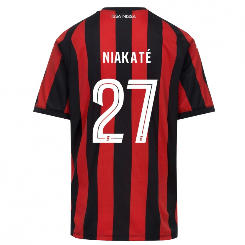 Danxen Femme Maillot Yakaré Niakaté #27 Rouge Noir Blanc Tenues Domicile 2026/27 T-Shirt